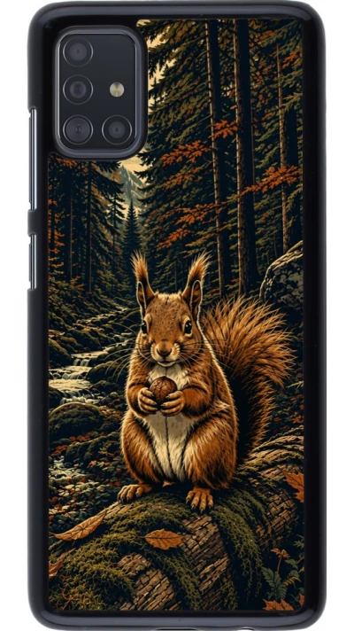 Coque Samsung Galaxy A51 - Linocut Ecureuil