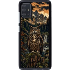 Coque Samsung Galaxy A51 - Linocut Grand-Duc