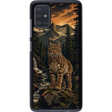 Coque Samsung Galaxy A51 - Linocut Lynx