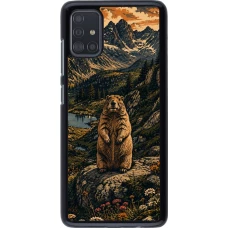 Coque Samsung Galaxy A51 - Linocut Marmotte
