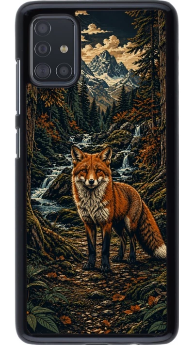 Coque Samsung Galaxy A51 - Linocut Renard