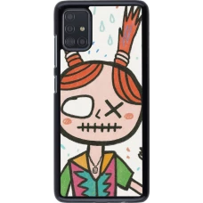 Samsung Galaxy A51 Case Hülle - Little Girl Sketch
