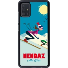 Samsung Galaxy A51 Case Hülle - Nendaz Ski Downhill