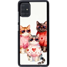 Samsung Galaxy A51 Case Hülle - Saint Valentines Day 26 Cat Love
