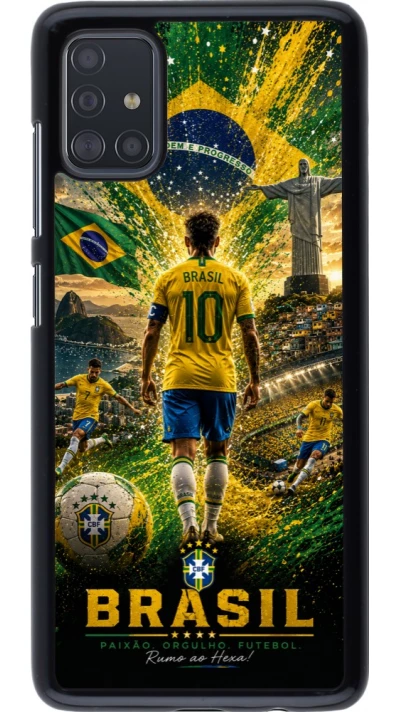 Coque Samsung Galaxy A51 - Football Brésil splash 2026