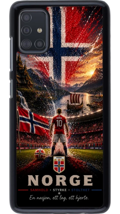 Coque Samsung Galaxy A51 - Football Norvège splash 2026