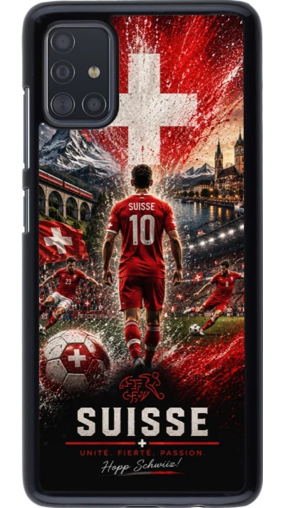 Coque Samsung Galaxy A51 - Football Suisse splash 2026