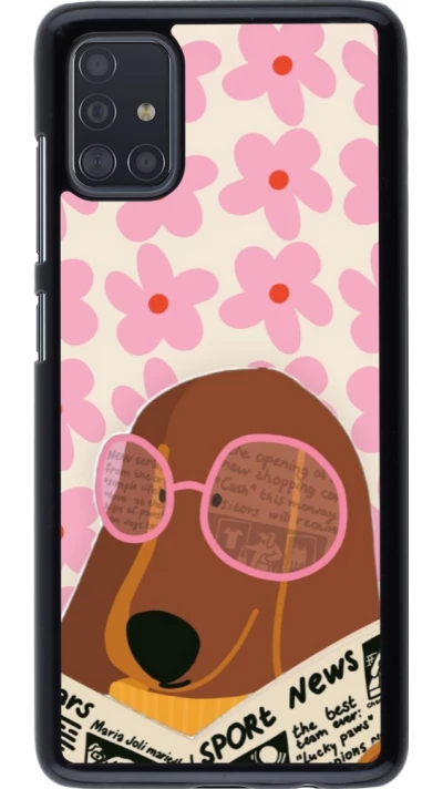 Coque Samsung Galaxy A51 - Dog with newspaper Spring 2026