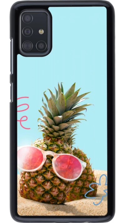 Coque Samsung Galaxy A51 - Pineapple with glasses Summer 2026