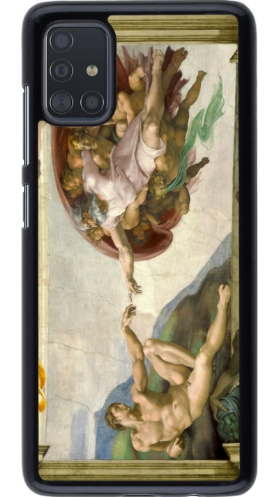 Coque Samsung Galaxy A51 - Tableau art - La Création d’Adam - Michel-Ange