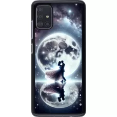 Coque Samsung Galaxy A51 - Valentine 2024 Love under the moon