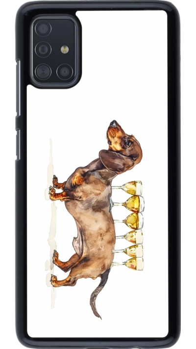 Samsung Galaxy A51 Case Hülle - Wine Teckel