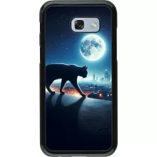 Samsung Galaxy A5 (2017) Case Hülle - Schwarze Katze unter dem Vollmond