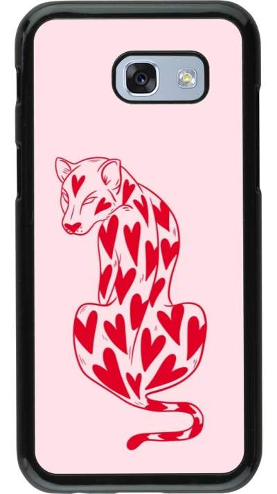 Samsung Galaxy A5 (2017) Case Hülle - Leopard with hearts 2026