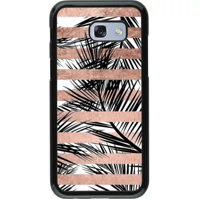 Coque Samsung Galaxy A5 (2017) - Palm trees gold stripes