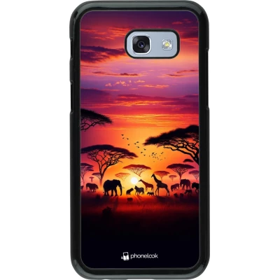 Samsung Galaxy A5 (2017) Case Hülle - Safari Sonnenuntergang Wildtiere