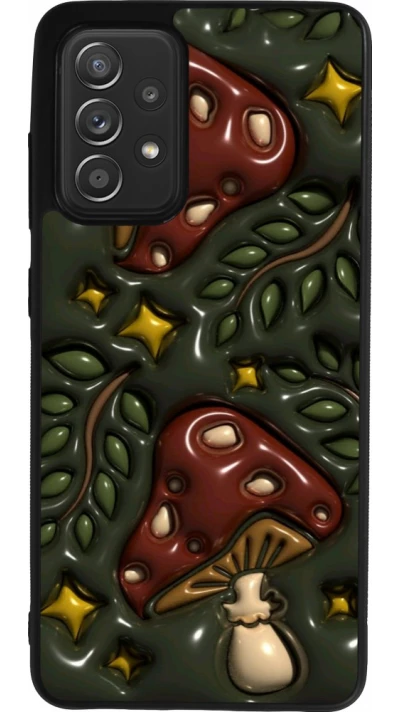 Coque Samsung Galaxy A52 - Silicone rigide noir Autumn 26 3D mushrooms