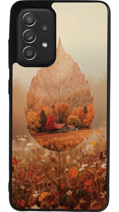 Coque Samsung Galaxy A52 - Silicone rigide noir Autumn 26 Autumn leaf