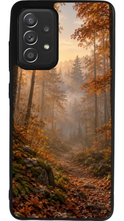 Coque Samsung Galaxy A52 - Silicone rigide noir Autumn 26 Autumn walk