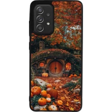 Samsung Galaxy A52 Case Hülle - Silikon schwarz Autumn 26 Hobbit house