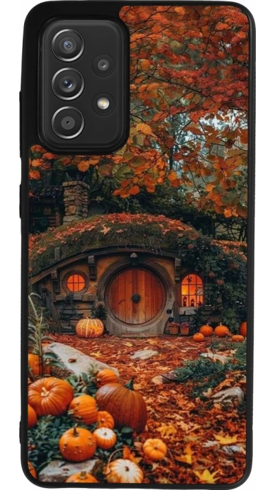 Coque Samsung Galaxy A52 - Silicone rigide noir Autumn 26 Hobbit house