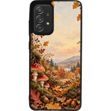 Samsung Galaxy A52 Case Hülle - Silikon schwarz Autumn 26 Illustrated Autumn