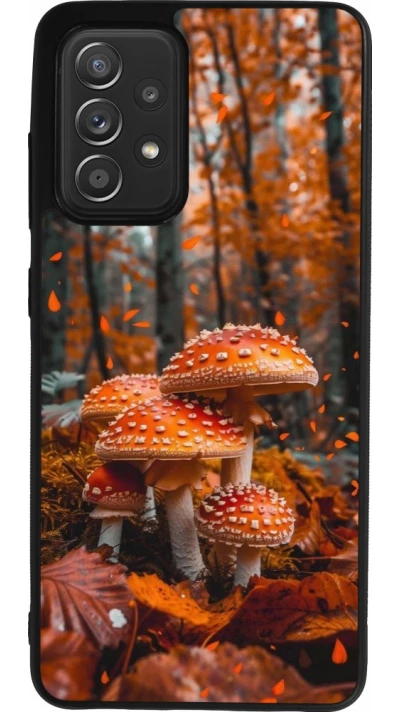 Coque Samsung Galaxy A52 - Silicone rigide noir Autumn 26 Mushrooms in the woods