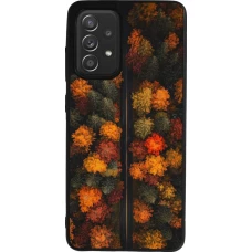 Samsung Galaxy A52 Case Hülle - Silikon schwarz Autumn 26 Road in autumn