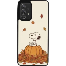 Samsung Galaxy A52 Case Hülle - Silikon schwarz Autumn 26 Snoopy autumn