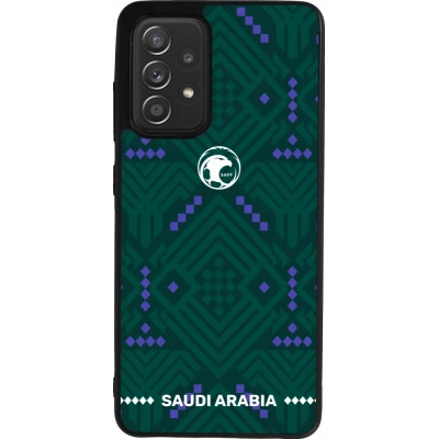 Samsung Galaxy A52 Case Hülle - Silikon schwarz Saudi Arabien 2026 personalisierbares Fussballtrikot