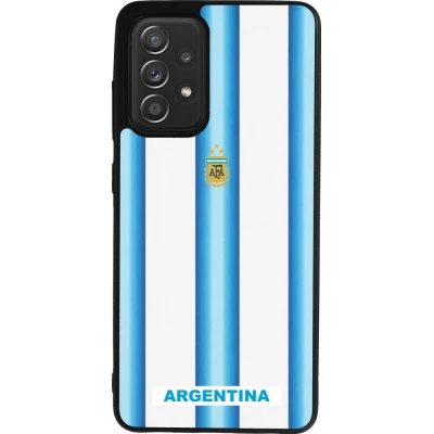 Samsung Galaxy A52 Case Hülle - Silikon schwarz Argentinien 2026 personalisierbares Fussballtrikot