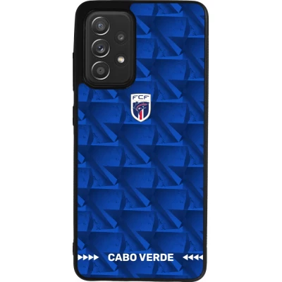 Samsung Galaxy A52 Case Hülle - Silikon schwarz Kap Verde 2026 personalisierbares Fussballtrikot