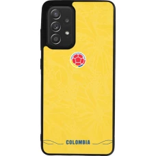 Samsung Galaxy A52 Case Hülle - Silikon schwarz Kolumbien 2026 personalisierbares Fussballtrikot