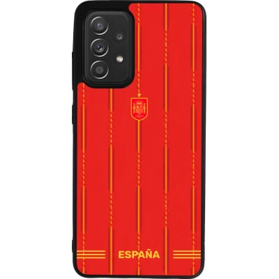 Samsung Galaxy A52 Case Hülle - Silikon schwarz Spanien 2026 personalisierbares Fussballtrikot