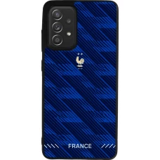 Coque Samsung Galaxy A52 - Silicone rigide noir Maillot de football France 2026 personnalisable