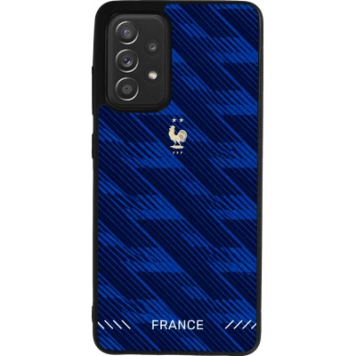 Coque Samsung Galaxy A52 - Silicone rigide noir Maillot de football France 2026 personnalisable