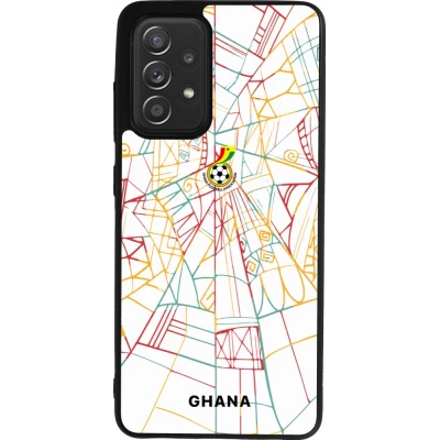 Samsung Galaxy A52 Case Hülle - Silikon schwarz Ghana 2026 personalisierbares Fussballtrikot