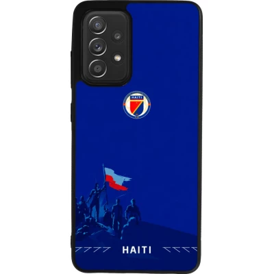 Samsung Galaxy A52 Case Hülle - Silikon schwarz Haiti 2026 personalisierbares Fussballtrikot