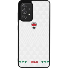 Samsung Galaxy A52 Case Hülle - Silikon schwarz Irak 2026 personalisierbares Fussballtrikot