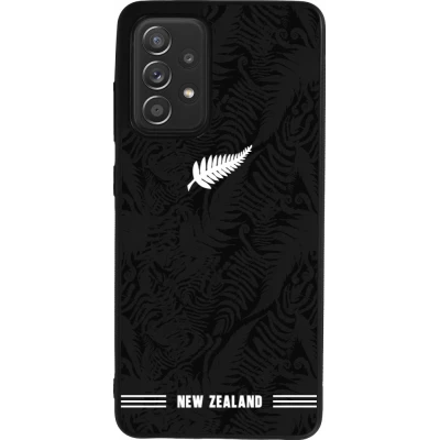 Samsung Galaxy A52 Case Hülle - Silikon schwarz Neuseeland 2026 personalisierbares Fussballtrikot