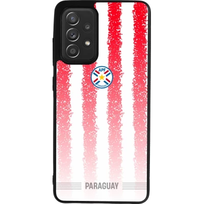 Samsung Galaxy A52 Case Hülle - Silikon schwarz Paraguay 2026 personalisierbares Fussballtrikot