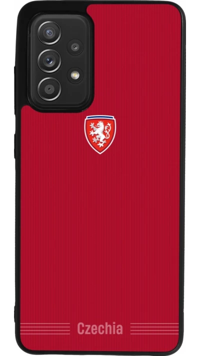 Samsung Galaxy A52 Case Hülle - Silikon schwarz Tschechische Republik 2026 personalisierbares Fussballtrikot