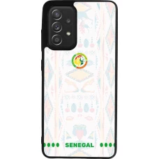 Coque Samsung Galaxy A52 - Silicone rigide noir Maillot de football Sénégal 2026 personnalisable