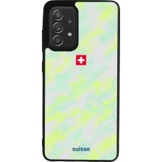 Samsung Galaxy A52 Case Hülle - Silikon schwarz Schweiz Away 2026 personalisierbares Fussballtrikot
