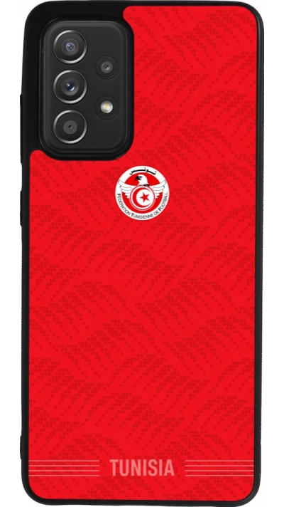 Samsung Galaxy A52 Case Hülle - Silikon schwarz Tunesien 2026 personalisierbares Fussballtrikot