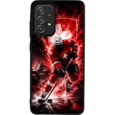 Coque Samsung Galaxy A52 - Silicone rigide noir Hockey World Championship Player