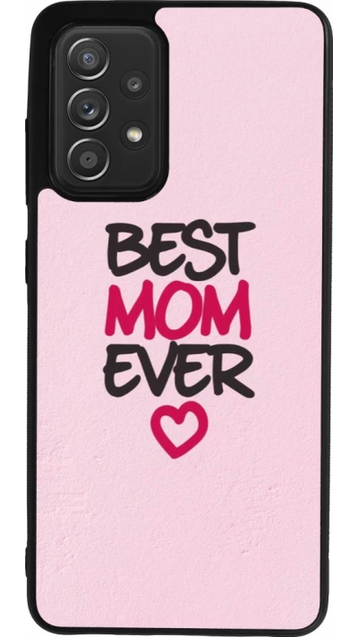 Coque Samsung Galaxy A52 - Silicone rigide noir Mom 2023 best Mom ever pink