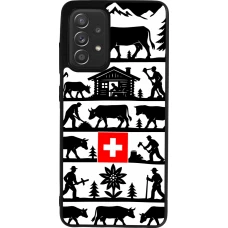 Coque Samsung Galaxy A52 - Silicone rigide noir Poya Suisse 1