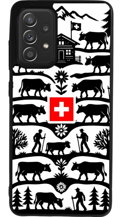 Coque Samsung Galaxy A52 - Silicone rigide noir Poya Suisse 3
