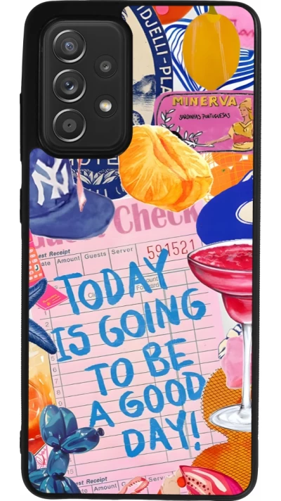 Coque Samsung Galaxy A52 - Silicone rigide noir Preppy Today is Going to be a good day